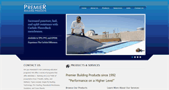 Desktop Screenshot of premierbldgproducts.com